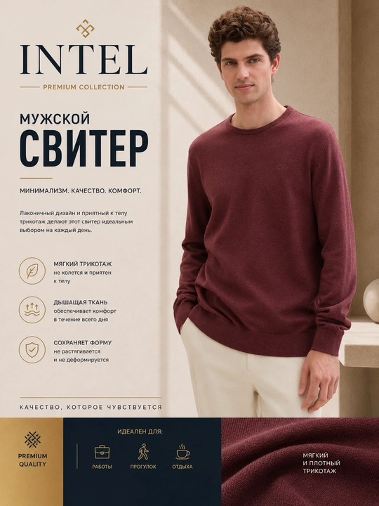 Мужской свитер - на весенний сезон - 