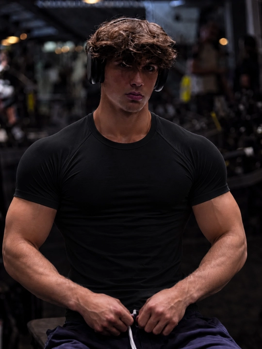 Erkaklar uchun sport futbolkasi, rashgard, fitnes uchun
