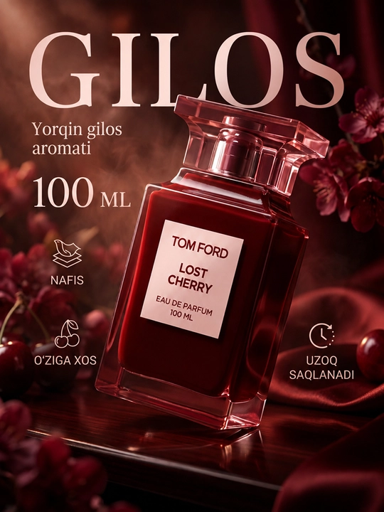 Tom Ford Lost Cherry Eau de Parfum — яркий вишневый аромат, унисекс