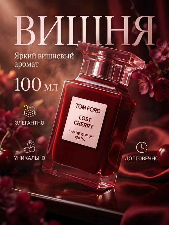 Tom Ford Lost Cherry Eau de Parfum — яркий вишневый аромат, унисекс - 