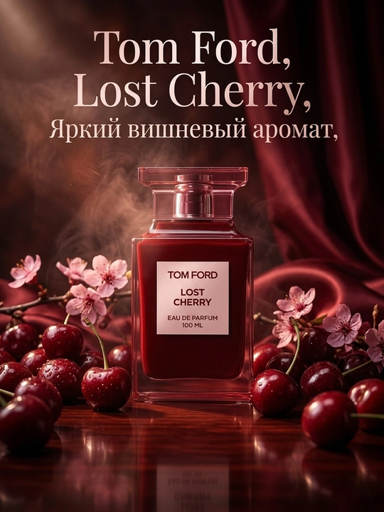 Tom Ford Lost Cherry Eau de Parfum — яркий вишневый аромат, унисекс