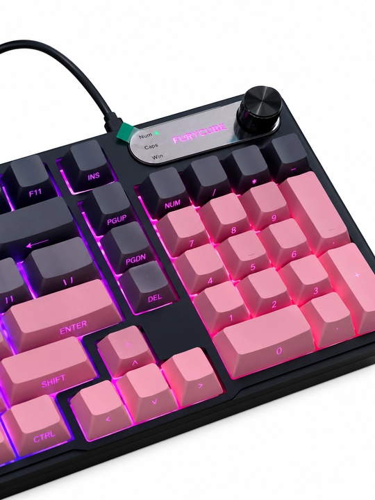 Комплект FURYCUBE IP98: RGB мембранная клавиатура, 98 клавиш