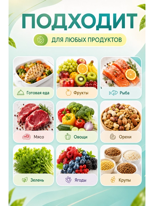 Вакууматор для продуктов с дисплеем, запайщик пакетов, компактный, вакуумный упаковщик