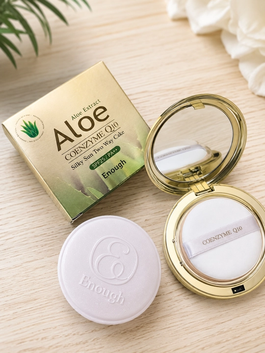 Kollagenli va aloe ekstraktli yuz pudrasi Enough Coenzyme Q10, matlashtiruvchi - 