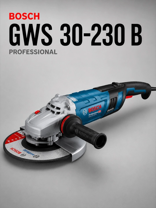 Cho'tkasiz burchak shlifmashinasi Bosch GWS 30-230 B Professional - 