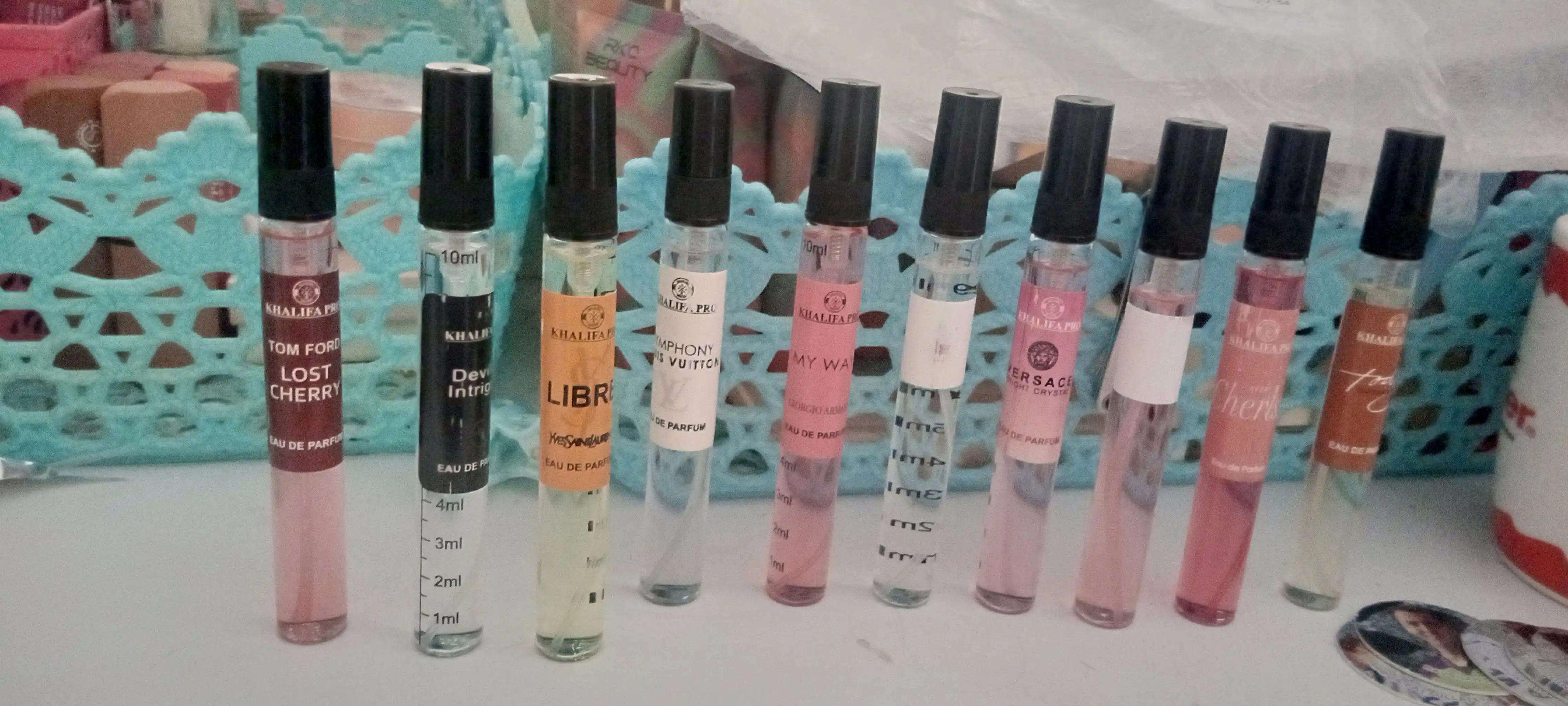 Atirlar ayollar uchun nabor Libre, Lost Cherry, Miss Dior, My Way, Today, Cherish, Versace