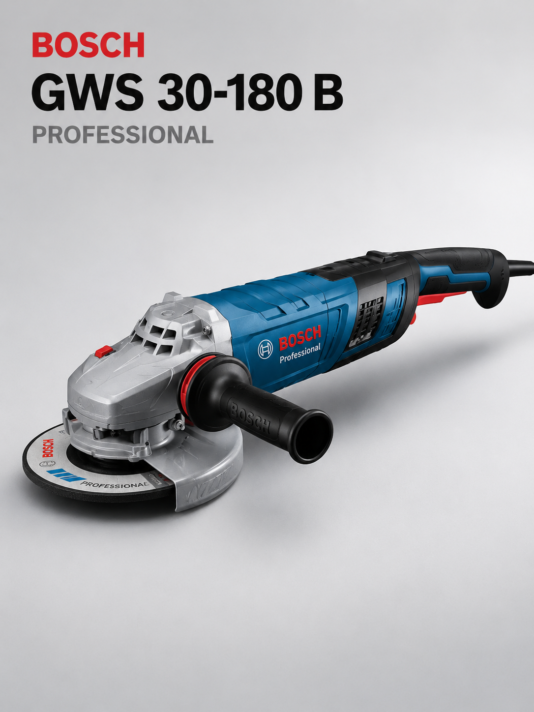 Cho'tkasiz burchak shlifmashinasi Bosch GWS 30-180 B Professional - 