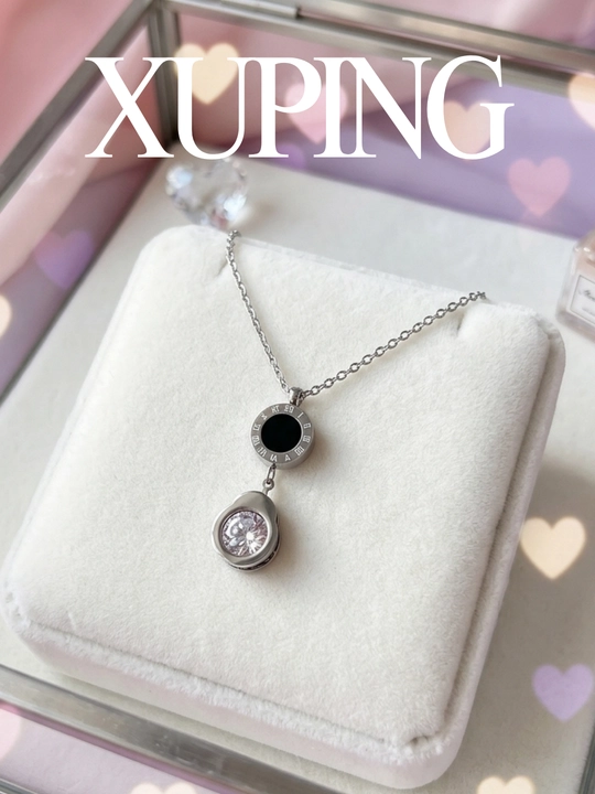 Женский цепочка Xuping с подвеской бабочка, камень, кулон. бижутерия премиум - 
