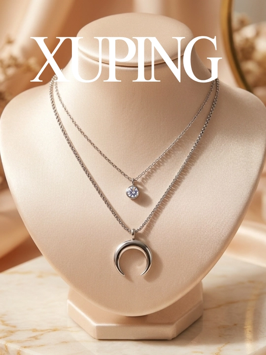 Женский цепочка Xuping с подвеской бабочка, камень, кулон. бижутерия премиум - 