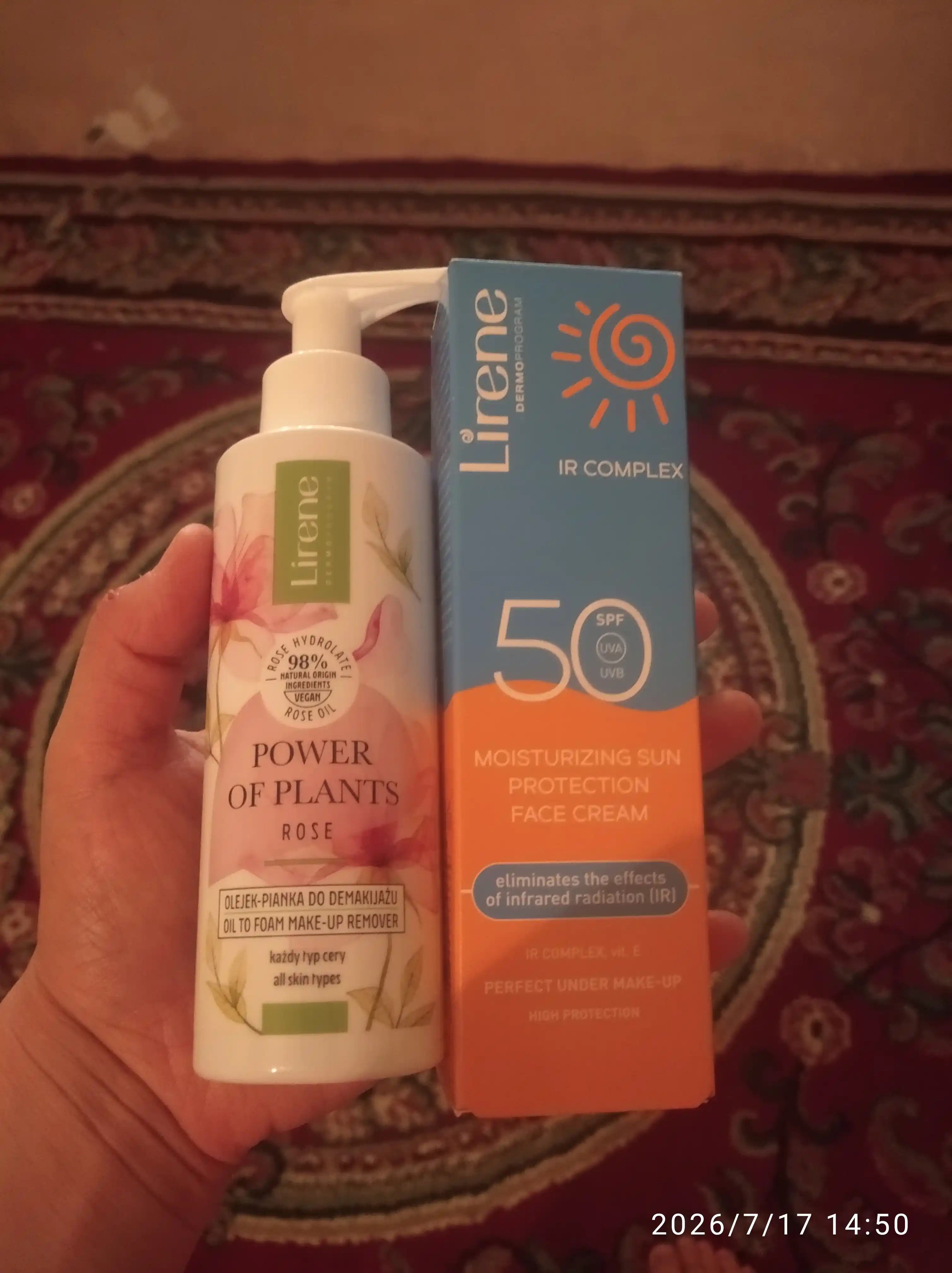 LIRENE POWER OF PLANTS ROSE pardozni tozalash uchun ko‘pikli moy, 145 ml