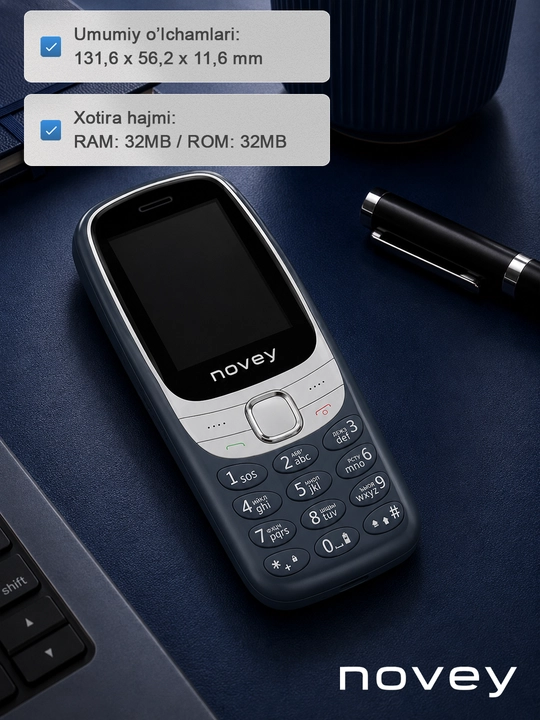 Knopkali telefon NOVEY N300