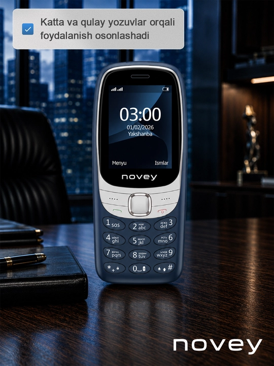 Knopkali telefon NOVEY N300