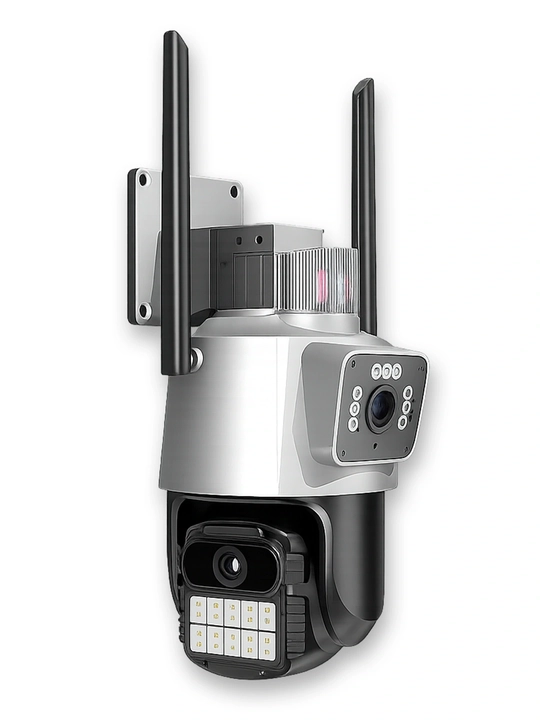 Уличная IP Wi-Fi Камера 2K/4K 8МП, PTZ 355°, Двойной объектив