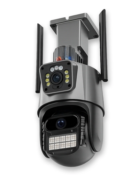 Уличная IP Wi-Fi Камера 2K/4K 8МП, PTZ 355°, Двойной объектив