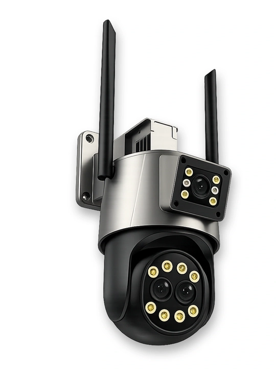 2K/4K Wi-Fi IP Kuzatuv Kamerasi, 8MP, Ikki Linzali, 355° PTZ, Tashqi Kamera