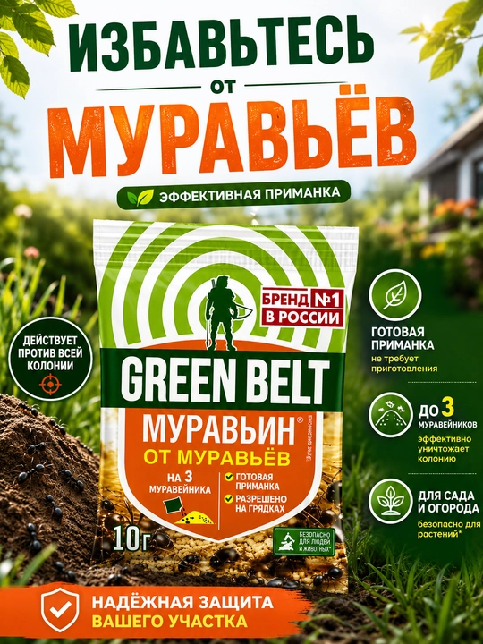 Green Belt chumolilari, 10 g - 