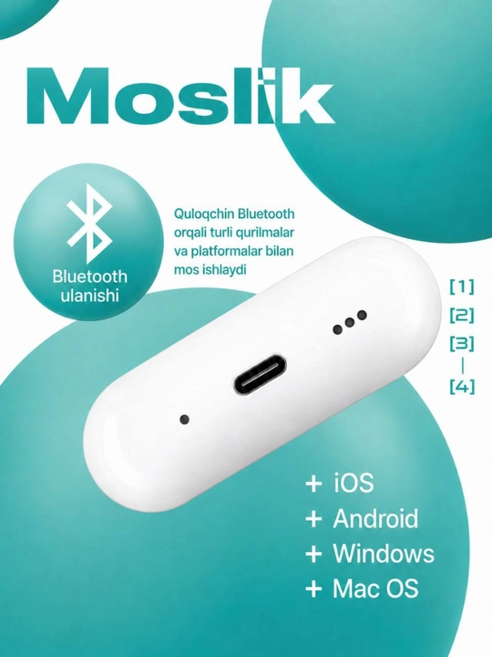 ZEQI T535 TWS sensorli simsiz Bluetooth quloqchinlari