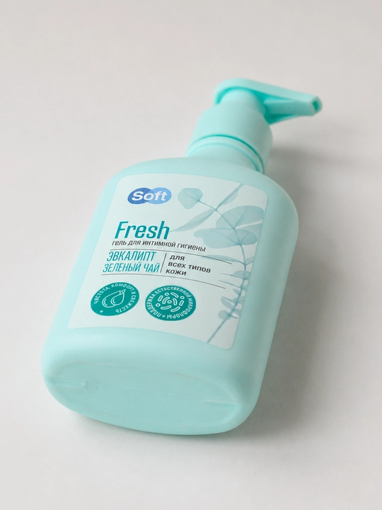 Гель для интимной гигиены Soft Fresh, эвкалипт и зеленый чай, для всех типов кожи, 220 мл