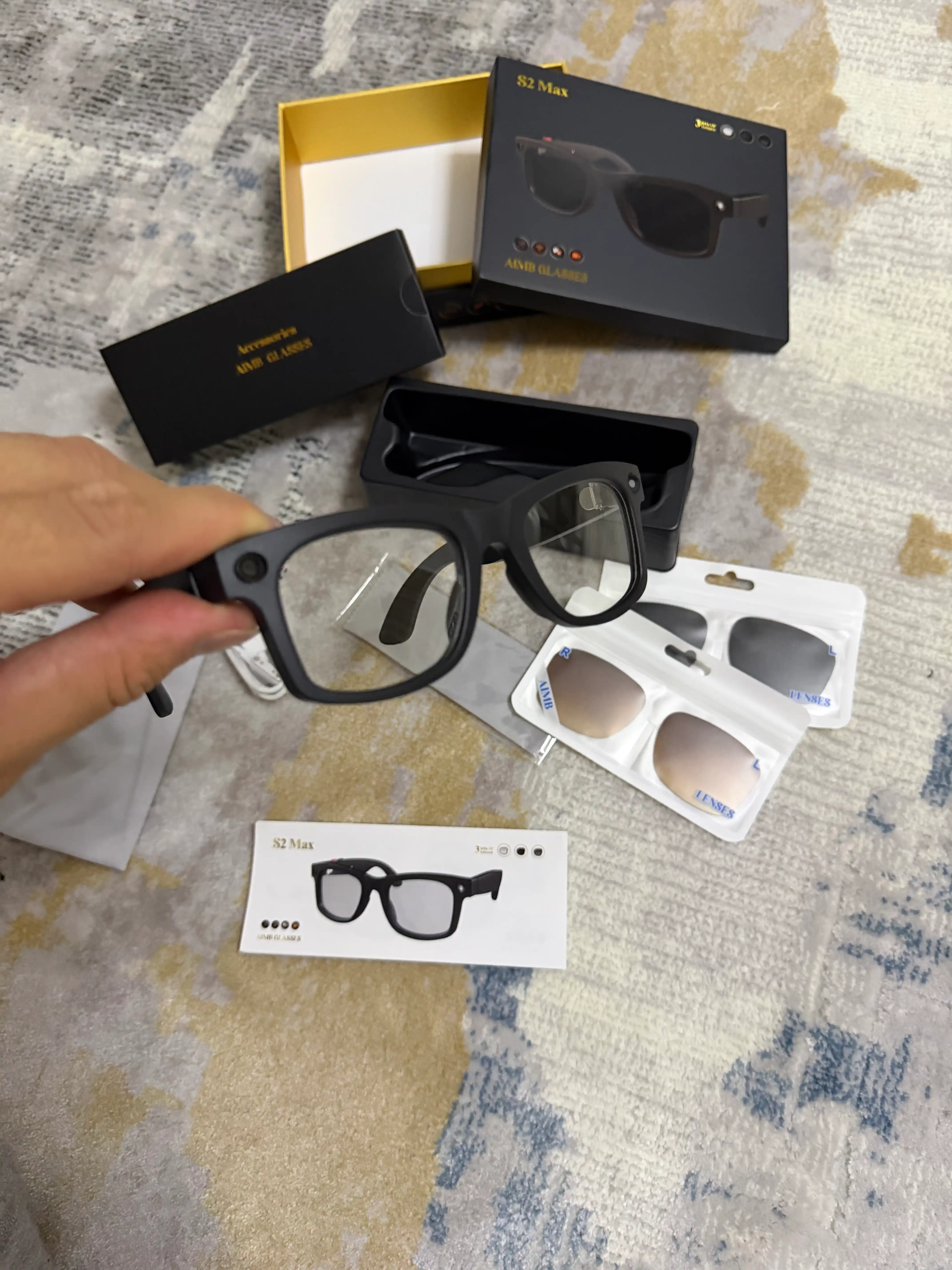 AI Vision Premium Smart Glasses – Kamera, Bluetooth, Real Vaqt Tarjimasi, HD Video