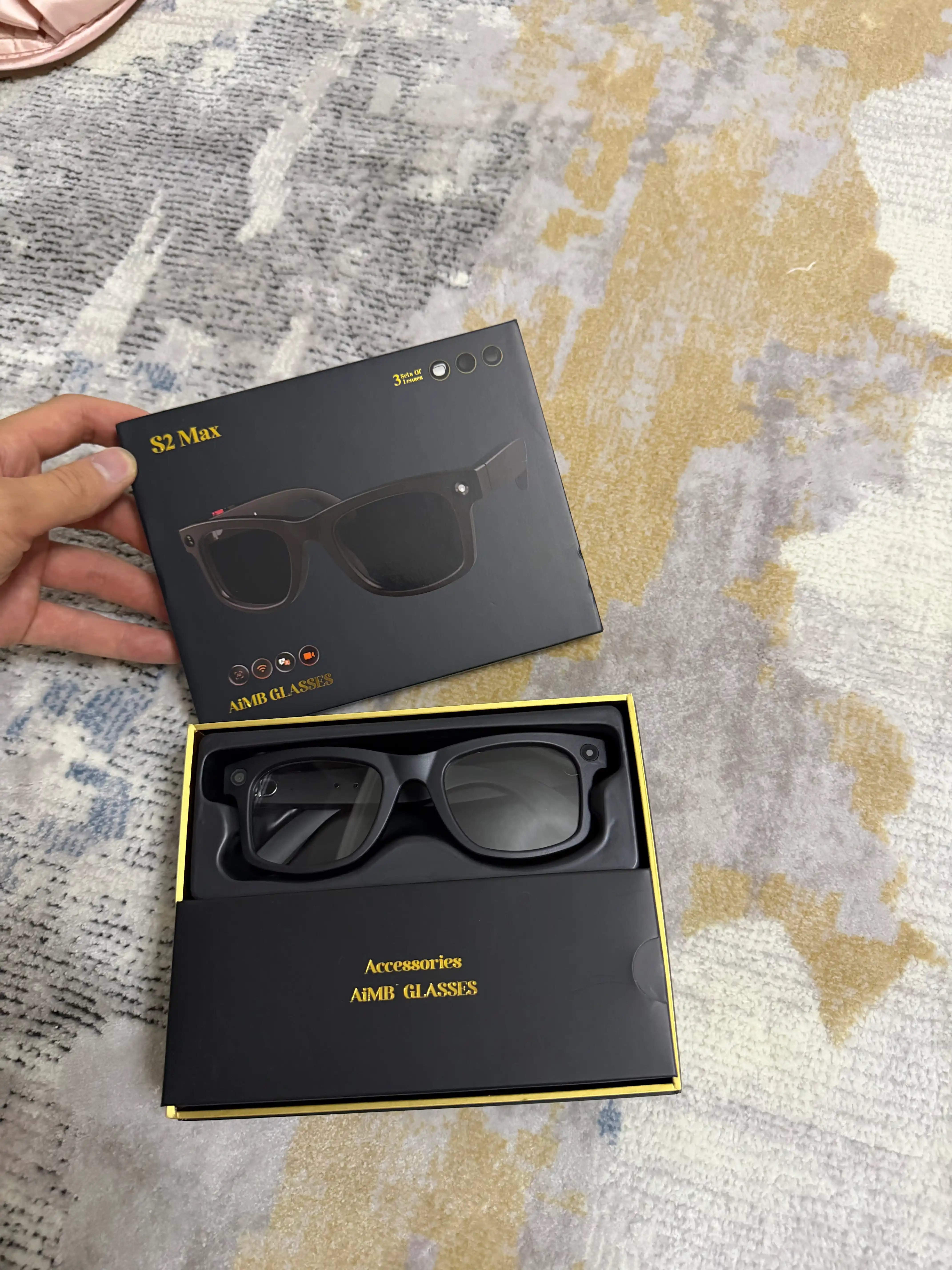 AI Vision Premium Smart Glasses – Kamera, Bluetooth, Real Vaqt Tarjimasi, HD Video