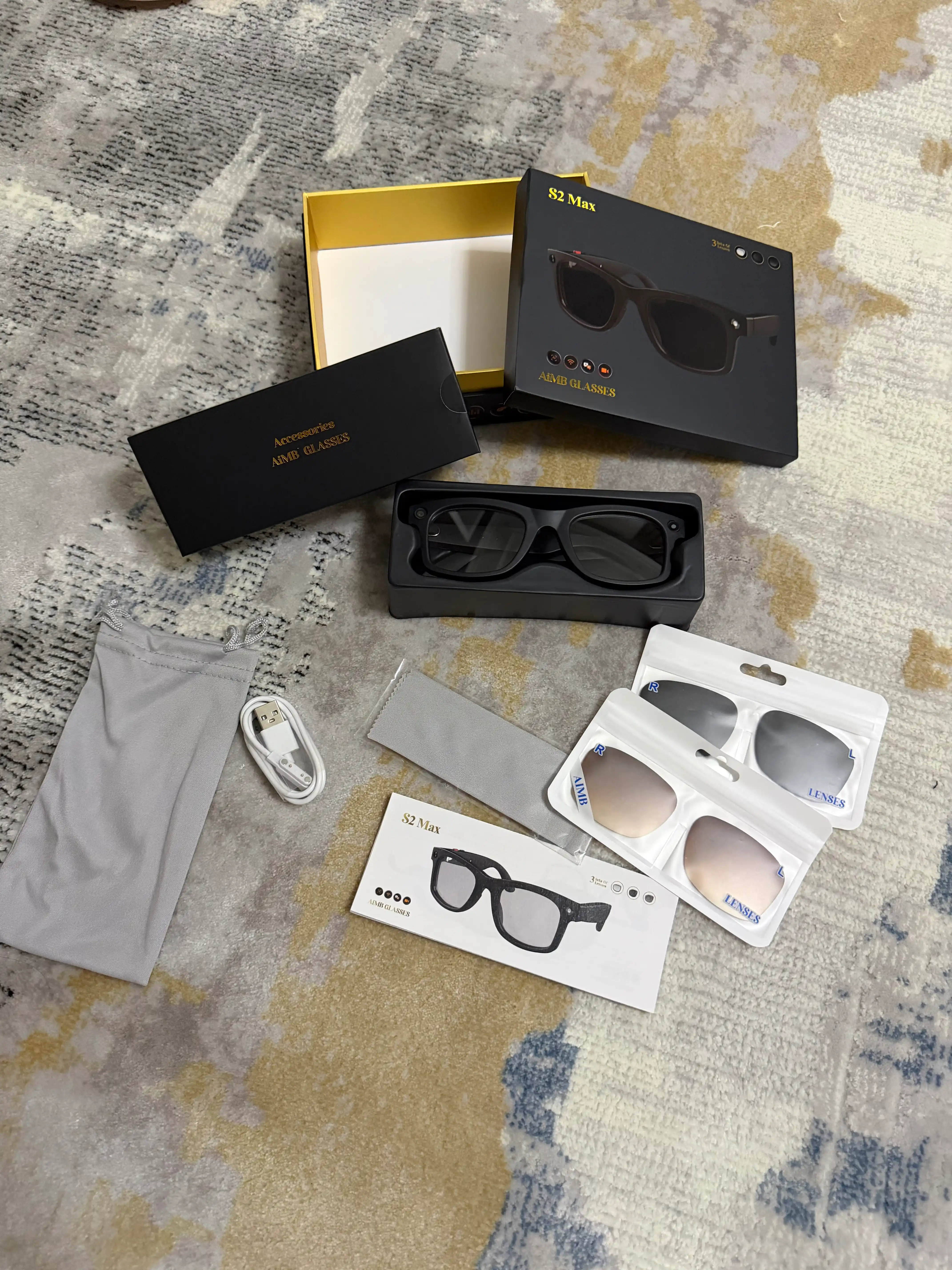 AI Vision Premium Smart Glasses – Kamera, Bluetooth, Real Vaqt Tarjimasi, HD Video