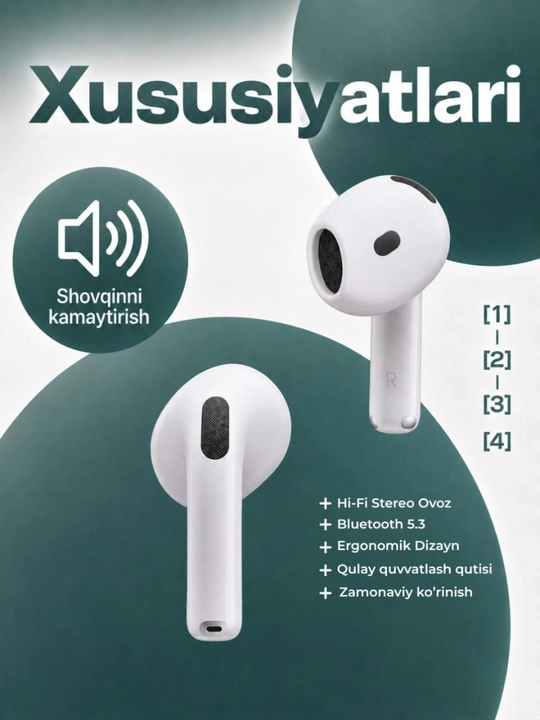 Bluetooth наушники ZEQI T565 TWS, HD звук, сенсорное управление, зарядный кейс