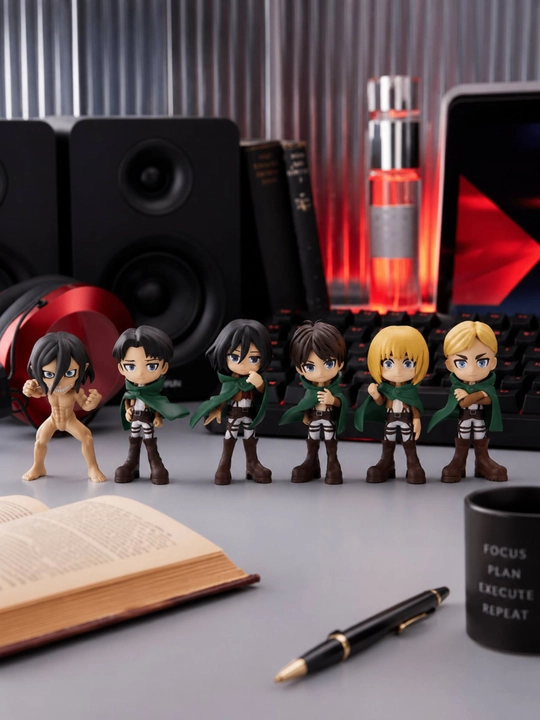 Anime surpriz boks Titanlar hujumi, Attack on titan blind box kolleksion anime haykalcha