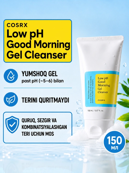 COSRX Salicylic- akne va qora nuqtalarga qarshi 0,5% salitsil kislotasi qo‘shilgan ko‘pik