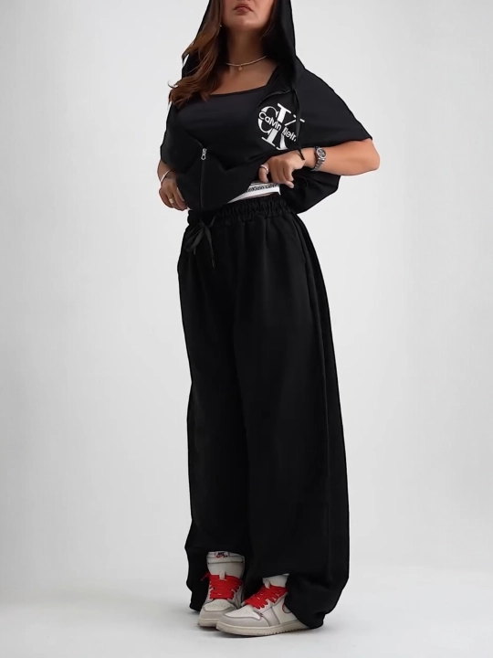 Ayollar uchun Dvoyka XB kapyushonli sport kostyumi, standart oversize 44–50