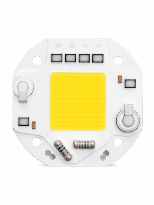 Plata LED COB 220V, 55 mm, chiroq va projektorlar uchun yorug‘lik moduli