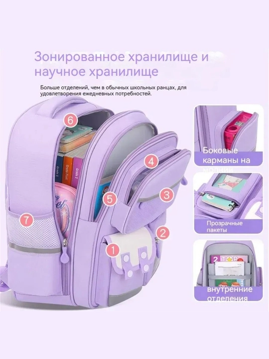 Школьный рюкзак , портфель для девочки ортопедический