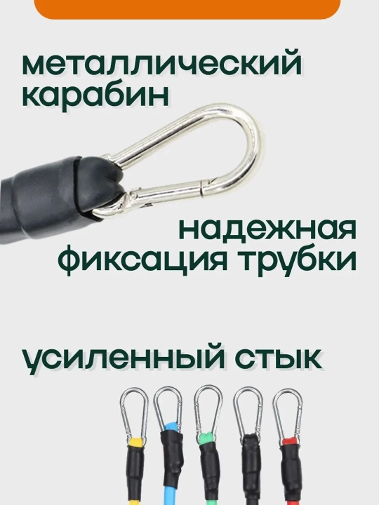 Эспандер трубчатый с ручками, Набор трубчатых эспандеров