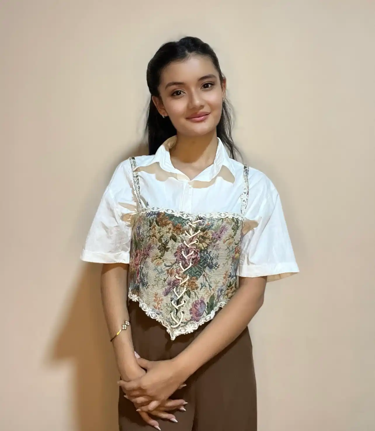 Женский корсет Vintage Floral – элегантная модель в ретро стиле, Корсет-топ