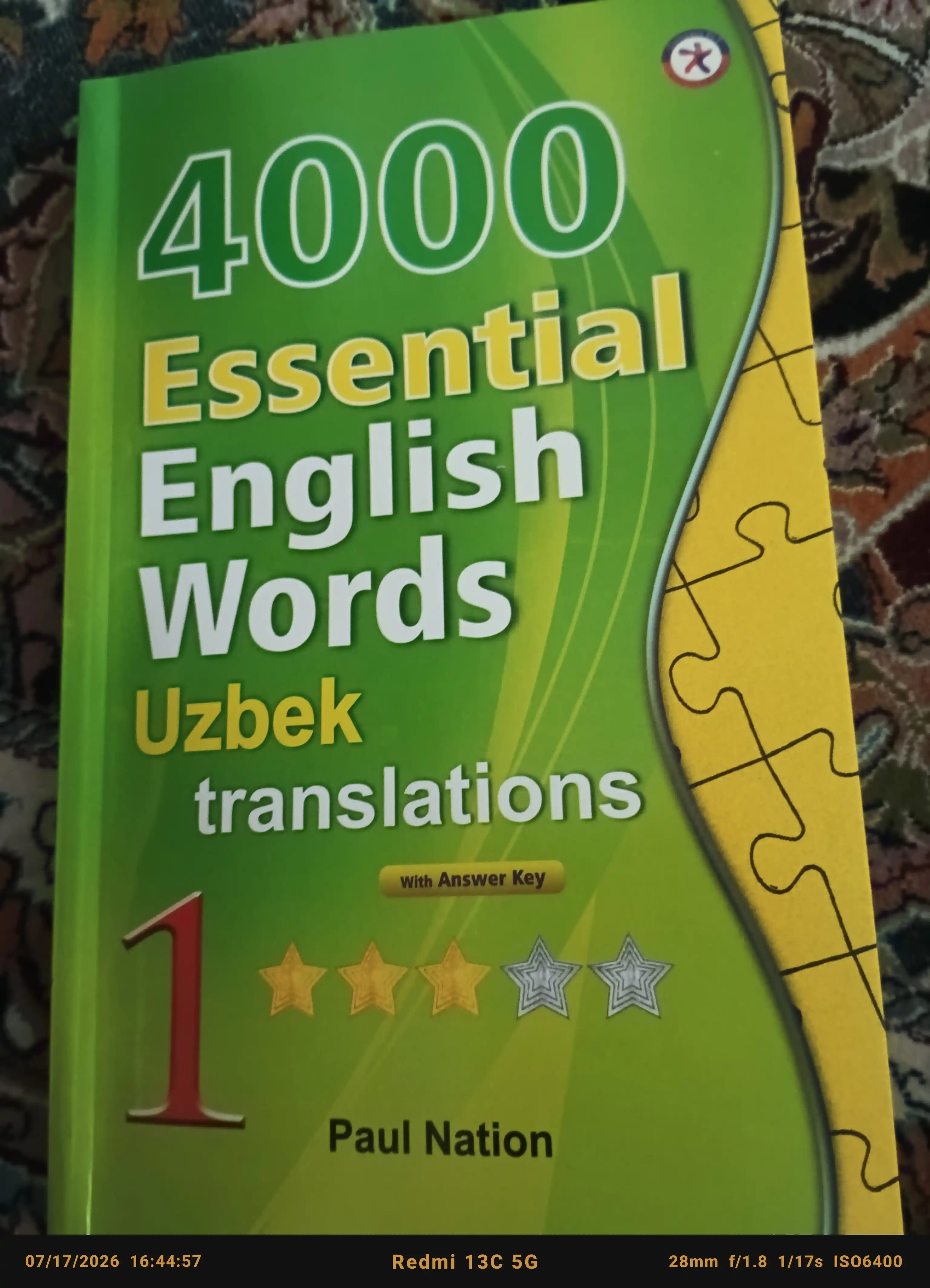 4000 Essential english words 1, 2, 3, 4, 5, 6 Uzbek translations
