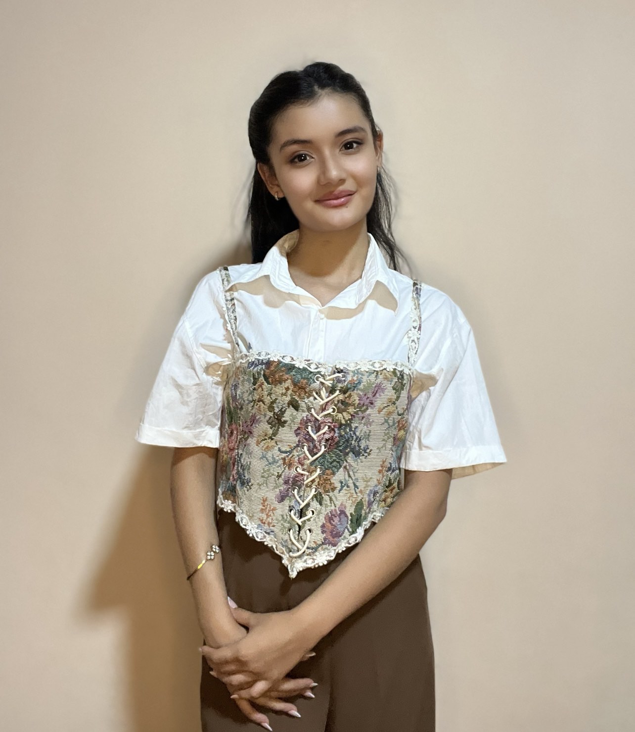 Vintage Floral ayollar korseti - retro uslubidagi nafis model