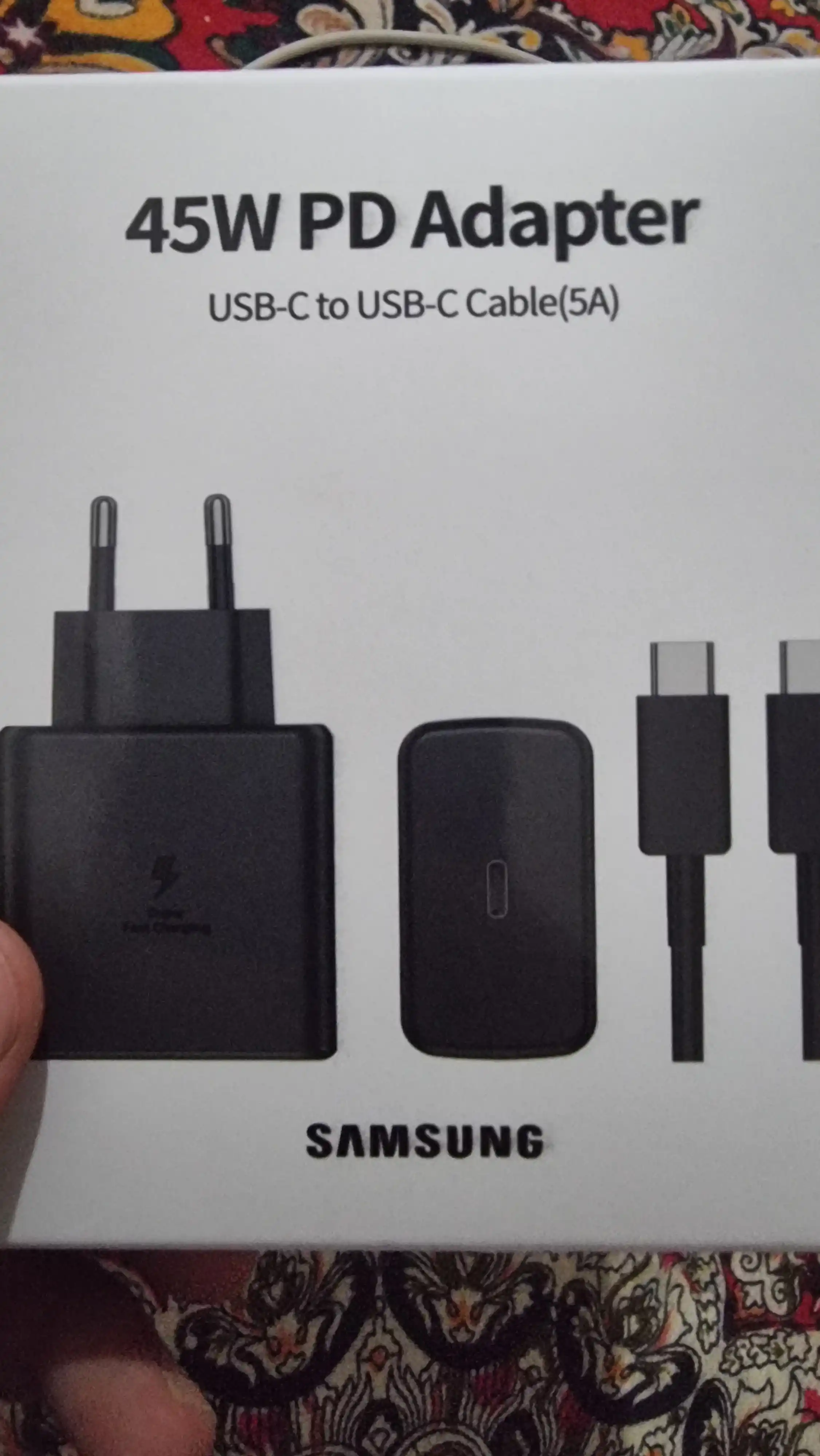 45W Zaryadlovchi Samsung Adapter (PD) + Type-C Kabel