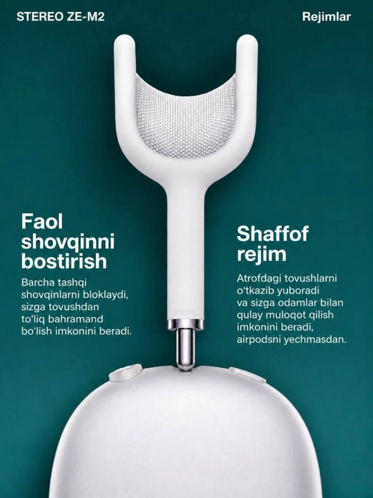 ZEQI ZE-M2 Bluetooth 5.4 simsiz quloqchin, HiFi Stereo, 8 soat, Type-C
