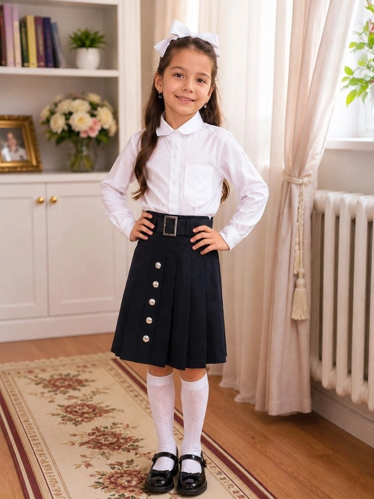 Qizlar yubkasi,maktab formasi qizlar uchun,qora yubka qizlar uchun - 