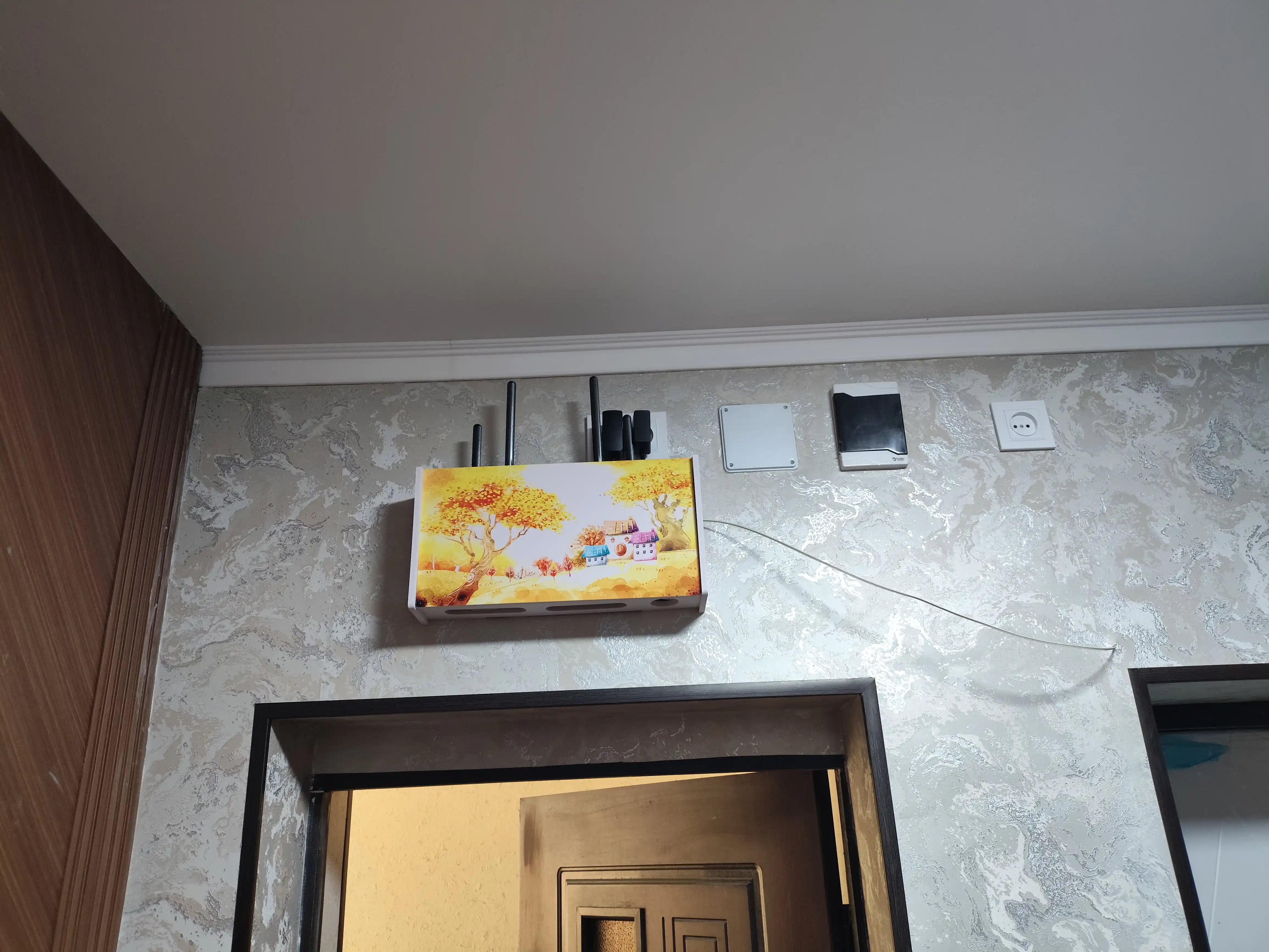 Органайзер для Wi-Fi роутера, настенный, креативный дизайн, ПВХ