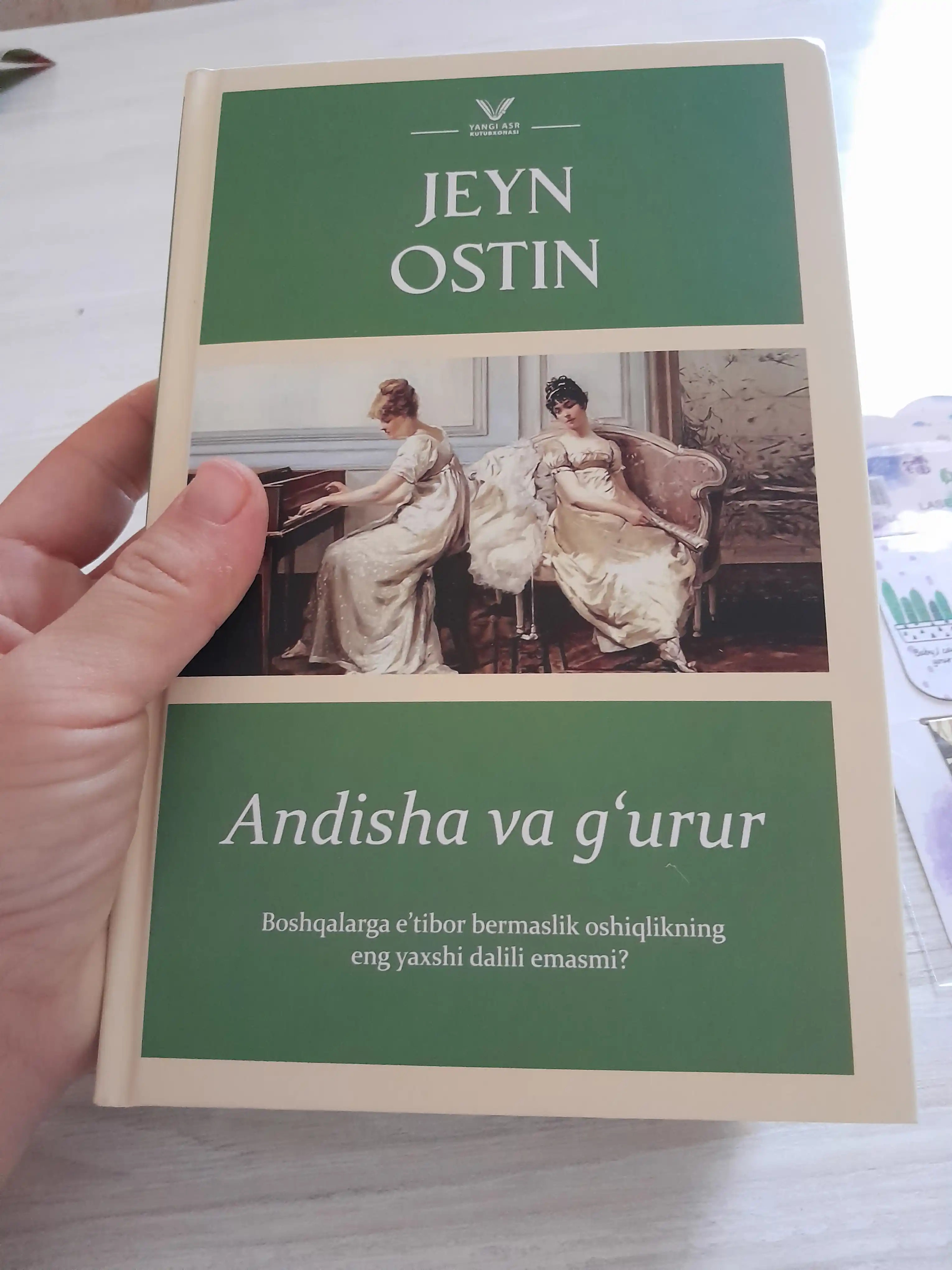 Andisha va g'urur - Jeyn Ostin Qattiq muqova