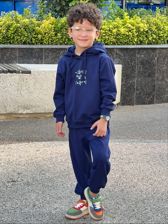 O'g'il bolalar troyka 2-7 yosh, sport kiyim, kapyushonli, paxtali kostyum - 