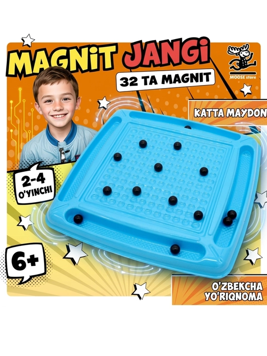 Magnit sharli stol o'yini — Bolalar va oila uchun mantiqiy interaktiv magnitli o'yin