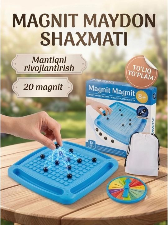 Magnit sharli stol o'yini — Bolalar va oila uchun mantiqiy interaktiv magnitli o'yin - 