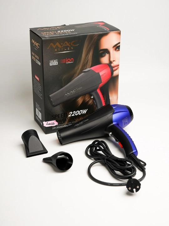 Professional fen soch quritgich MAC styler MC-6641, quritish va turmaklash uchun, 2400W