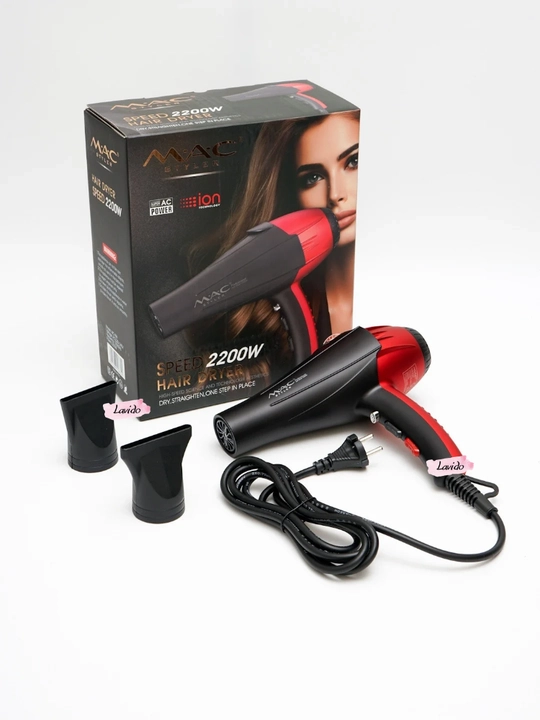 Professional fen soch quritgich MAC styler MC-6641, quritish va turmaklash uchun, 2400W