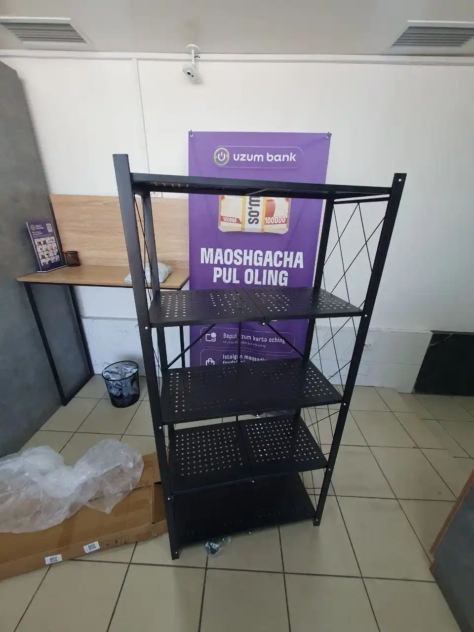 Стеллаж металлический на колесиках, складной, для хранения на кухне, балконе, этажерка