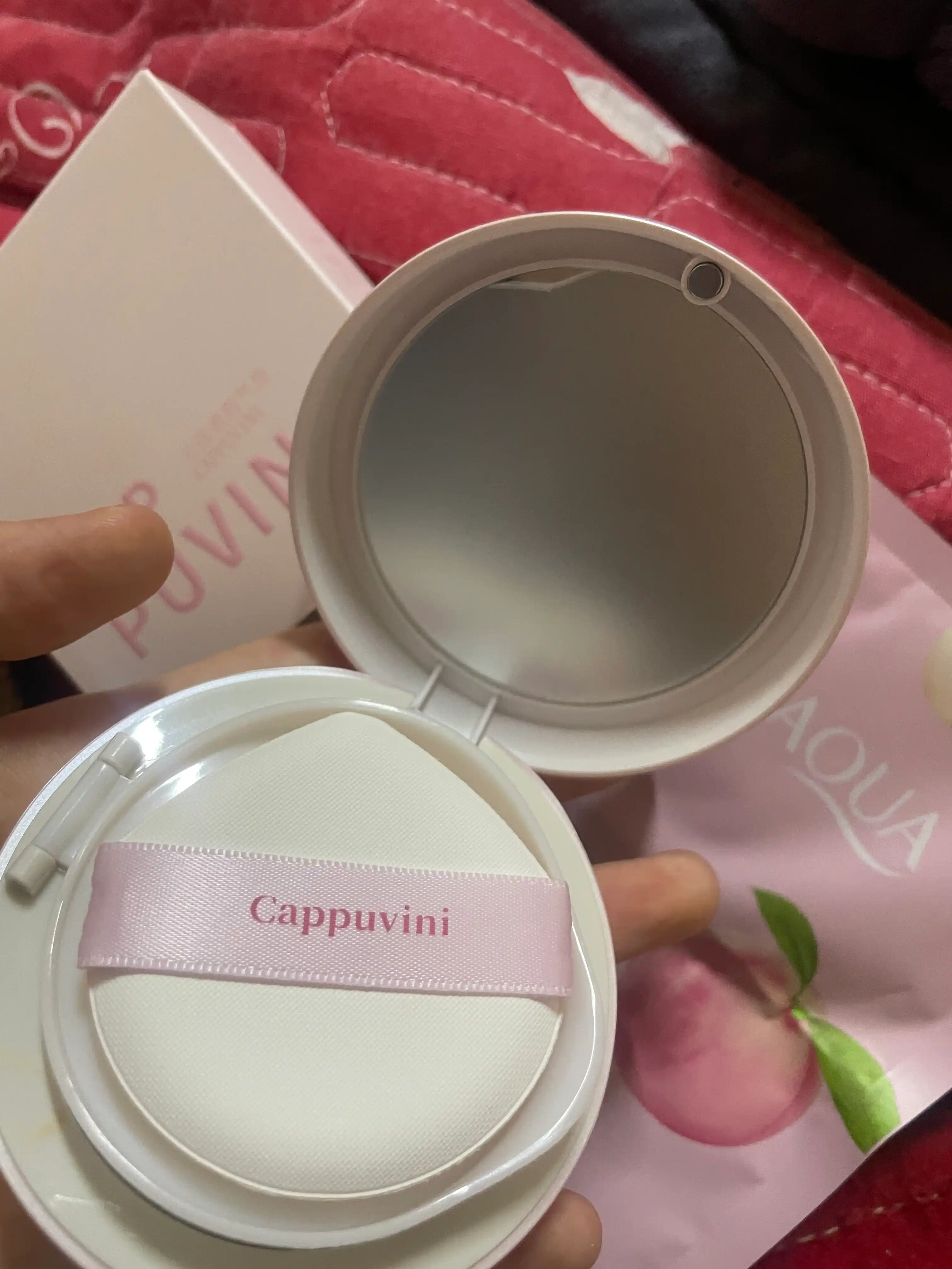 Кушон CC-крем CAPPUVINI, 3 тона, матовый эффект, маскирующий, гигиеничный