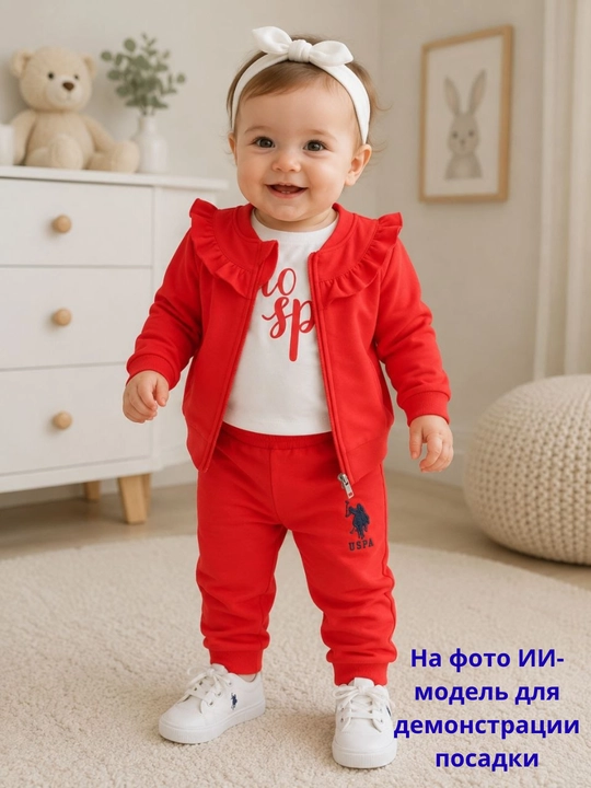 9 oylikdan 2 yoshgacha bo‘lgan qizlar uchun uch qismli bolalar to‘plami
