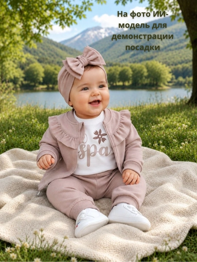 9 oylikdan 2 yoshgacha bo‘lgan qizlar uchun uch qismli bolalar to‘plami