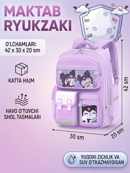 Qizlar uchun maktab ortopedik ryukzak, o'smir yoshdagi bolalar uchun maktab sumkalar